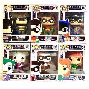 Batman The Animated Series Collectible Funko POP Figures Complete Set of 6